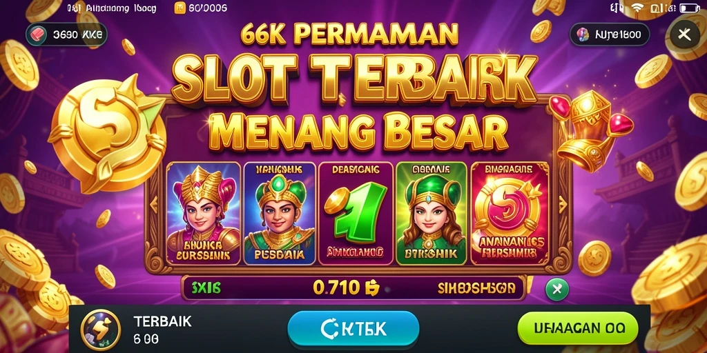 Screenshot utama 66K menampilkan gameplay Slot yang menarik dan interaktif.