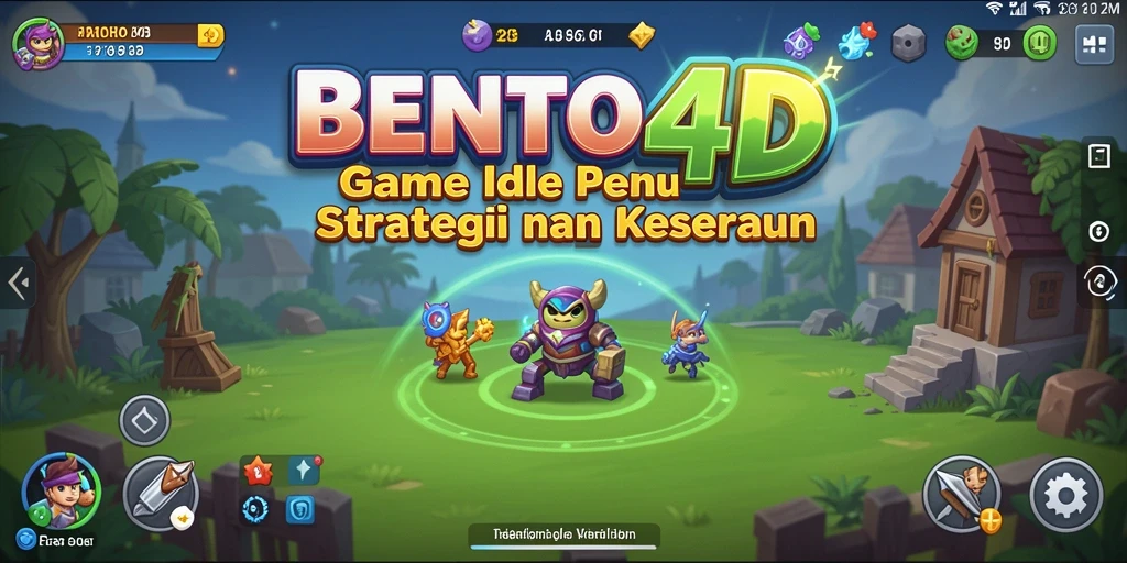Tampilan gameplay <strong>BENTO4D</strong> yang menarik dengan karakter unik dan sistem Idle.