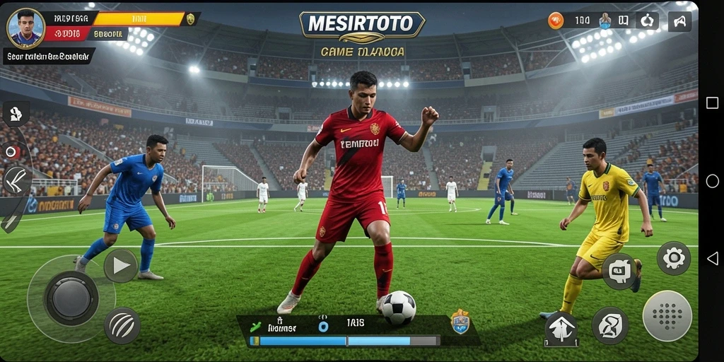 Tampilan gameplay <strong>MESIRTOTO</strong> yang mendebarkan dengan aksi olahraga seru.
