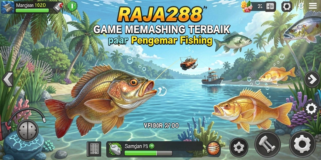 Tampilan gameplay <strong>RAJA288</strong> yang menakjubkan saat memancing