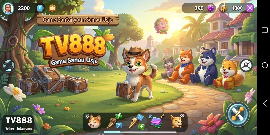 Tampilan layar utama TV888 dengan gameplay yang menarik dan seru.